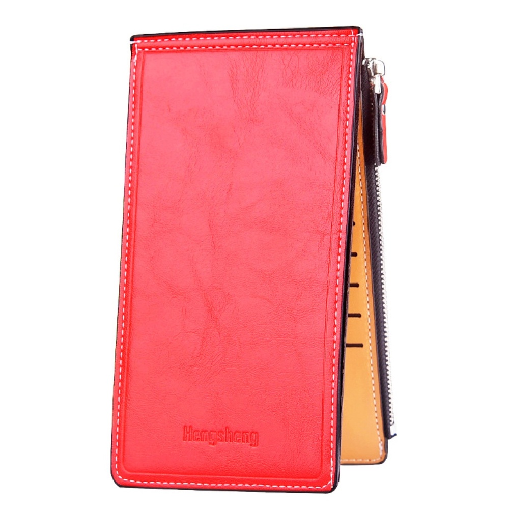 Womens Thin Bifold Phone Wallet Cards Organizer